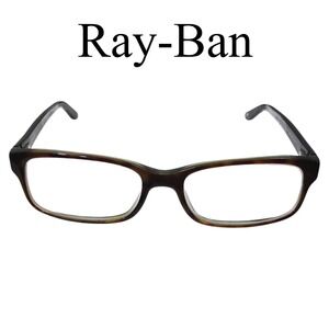 RayBan Eyeglasses RB 5187 Unisex 52-16 Dark Havana Tortoise Acetate Classic Chic